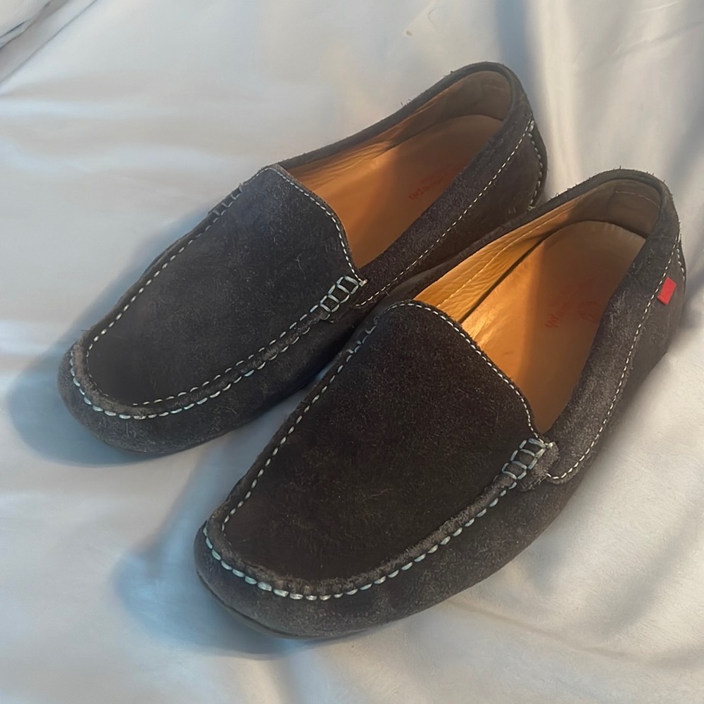 Mens slip on suede loafers